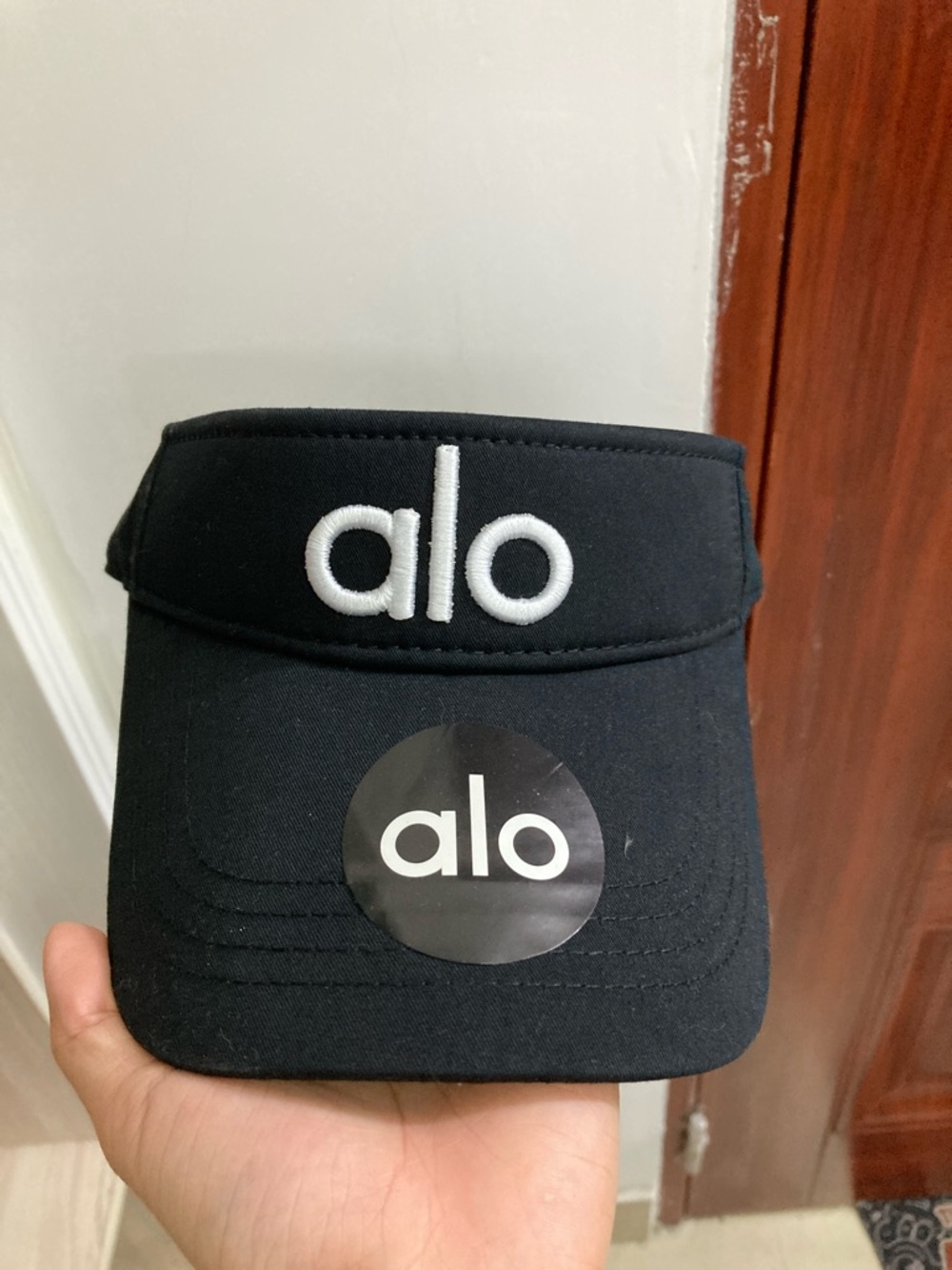 Authentic Alo Black Logo Visor